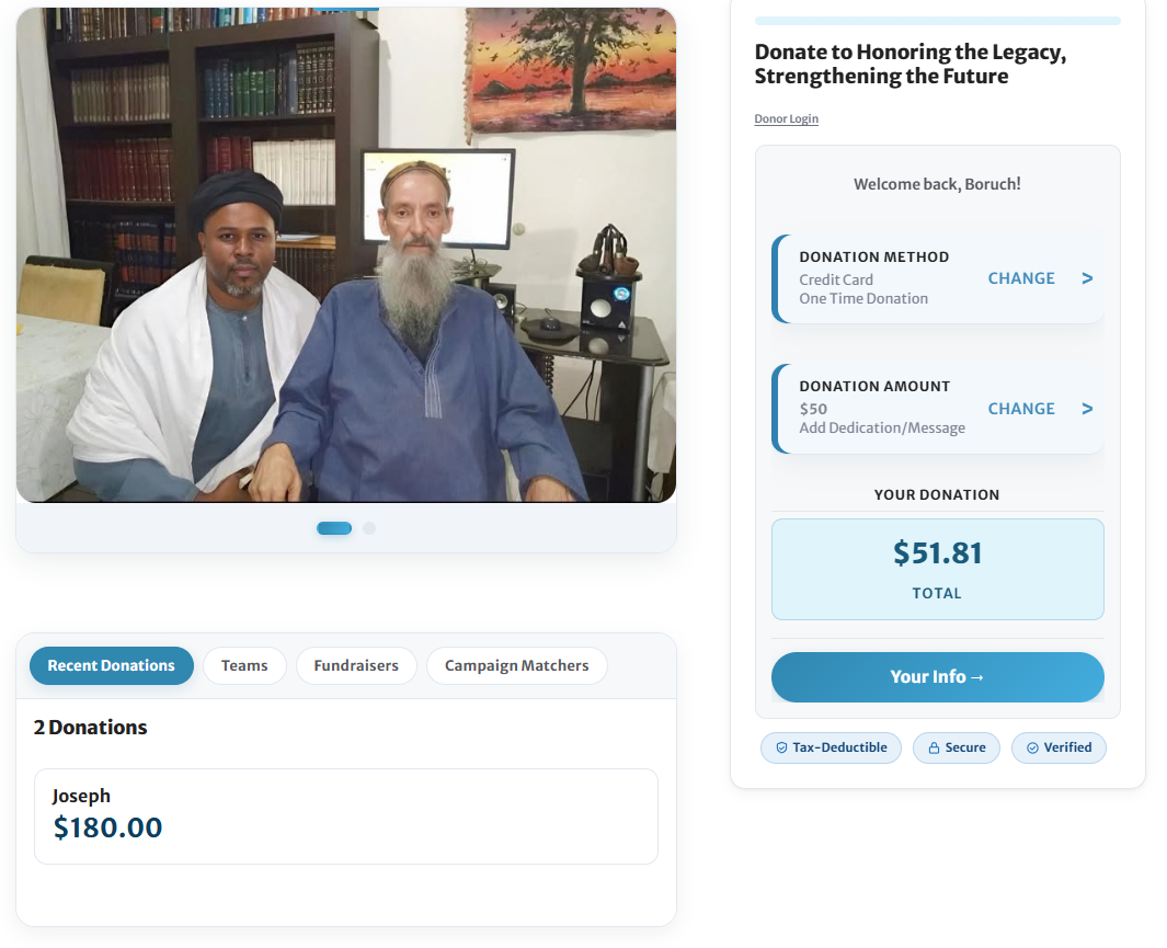 Sample SIC page showing campaign features in action